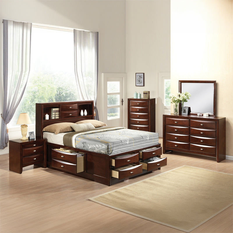 Ireland EK Bed W/Storage - 21596EK