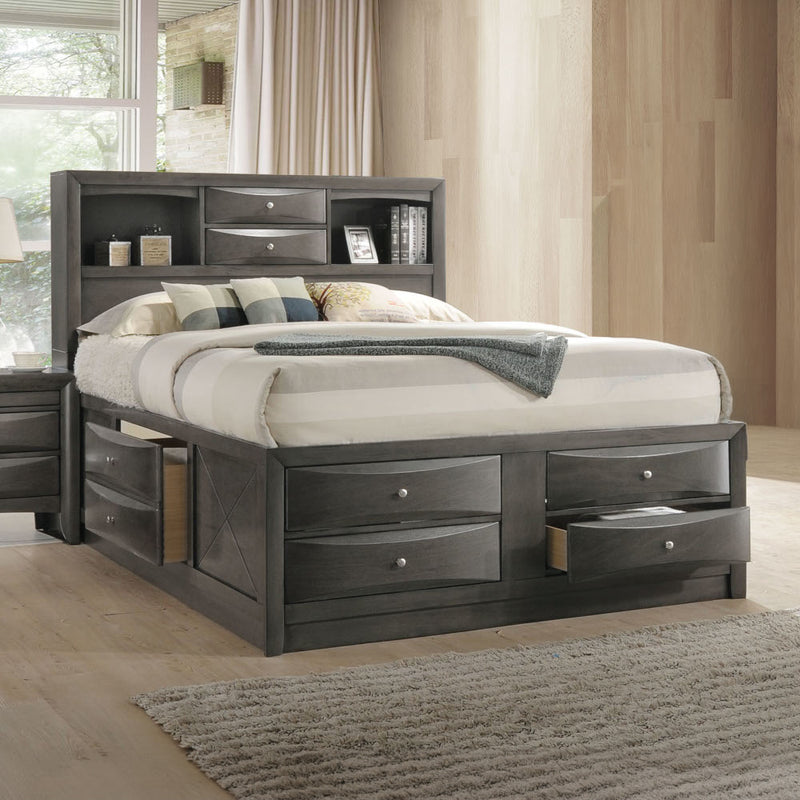 Ireland EK Bed W/Storage - 22696EK