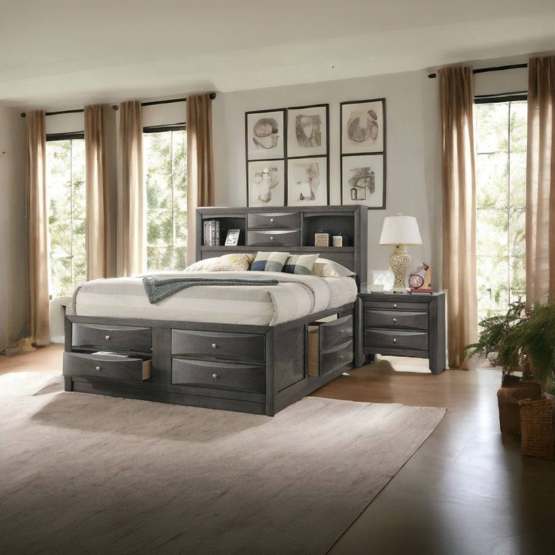 Ireland EK Bed W/Storage - 22696EK