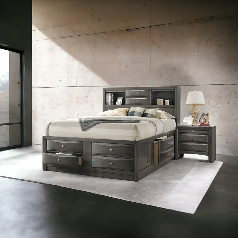 Ireland EK Bed W/Storage - 22696EK