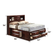 Ireland Full Bed W/Storage - 21590F