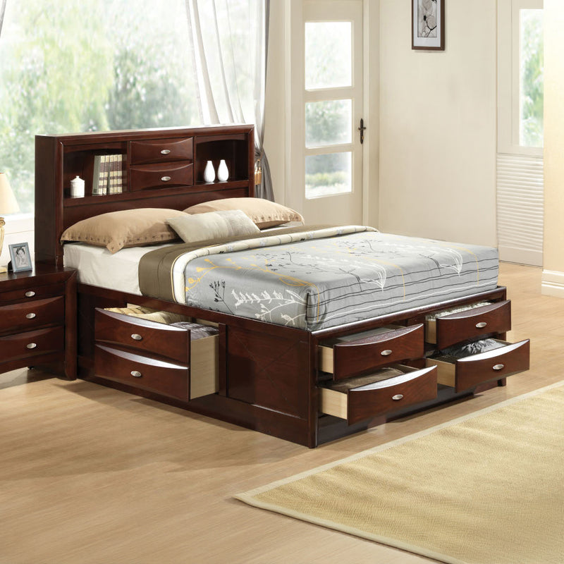 Ireland Queen Bed W/Storage - 21600Q