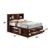 Ireland Queen Bed W/Storage - 21600Q