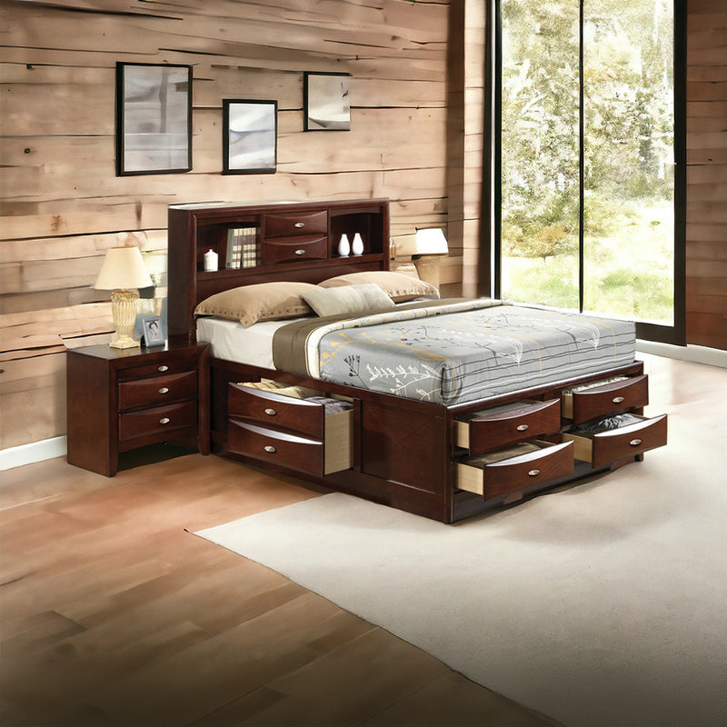 Ireland Queen Bed W/Storage - 21600Q