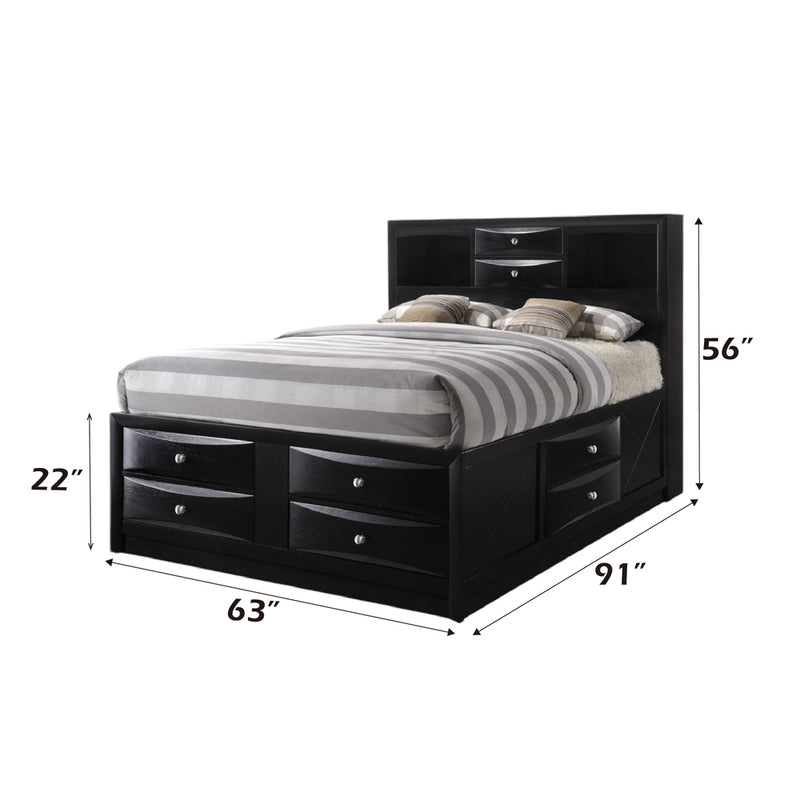 Ireland Queen Bed W/Storage - 21610Q