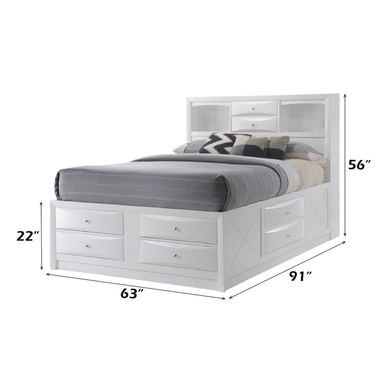Ireland Queen Bed W/Storage - 21700Q