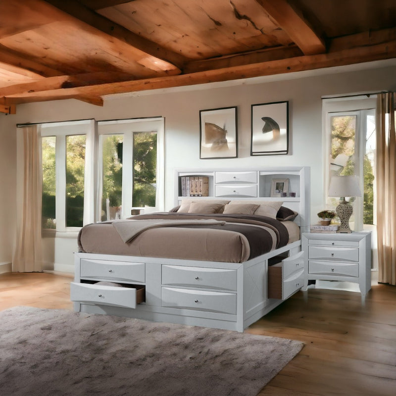 Ireland Queen Bed W/Storage - 21700Q