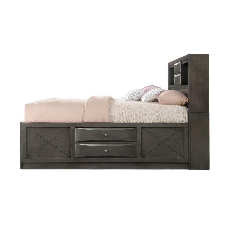 Ireland Queen Bed W/Storage - 22700Q