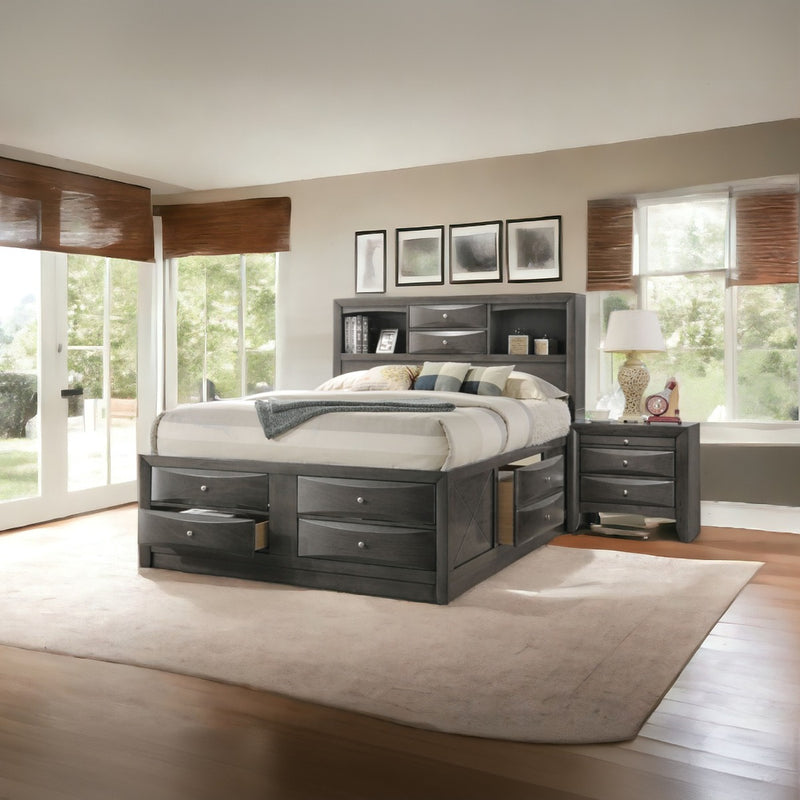 Ireland Queen Bed W/Storage - 22700Q