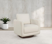 Iris Fabric Upholstered Swivel Accent Chair Ivory - 903255