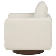 Iris Fabric Upholstered Swivel Accent Chair Ivory - 903255