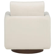 Iris Fabric Upholstered Swivel Accent Chair Ivory - 903255