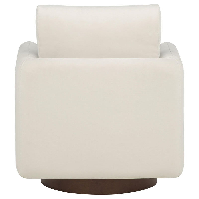 Iris Fabric Upholstered Swivel Accent Chair Ivory - 903255
