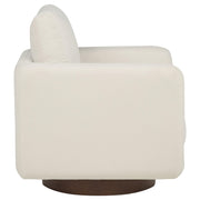Iris Fabric Upholstered Swivel Accent Chair Ivory - 903255