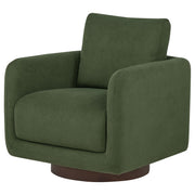 Iris Fabric Upholstered Swivel Accent Chair Matcha - 903257