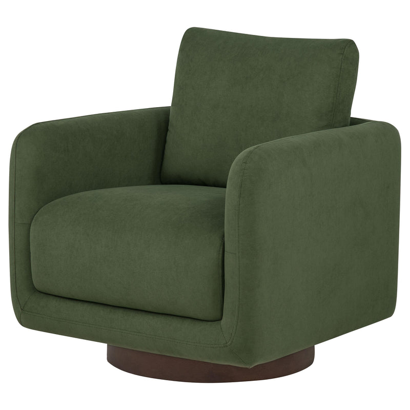 Iris Fabric Upholstered Swivel Accent Chair Matcha - 903257