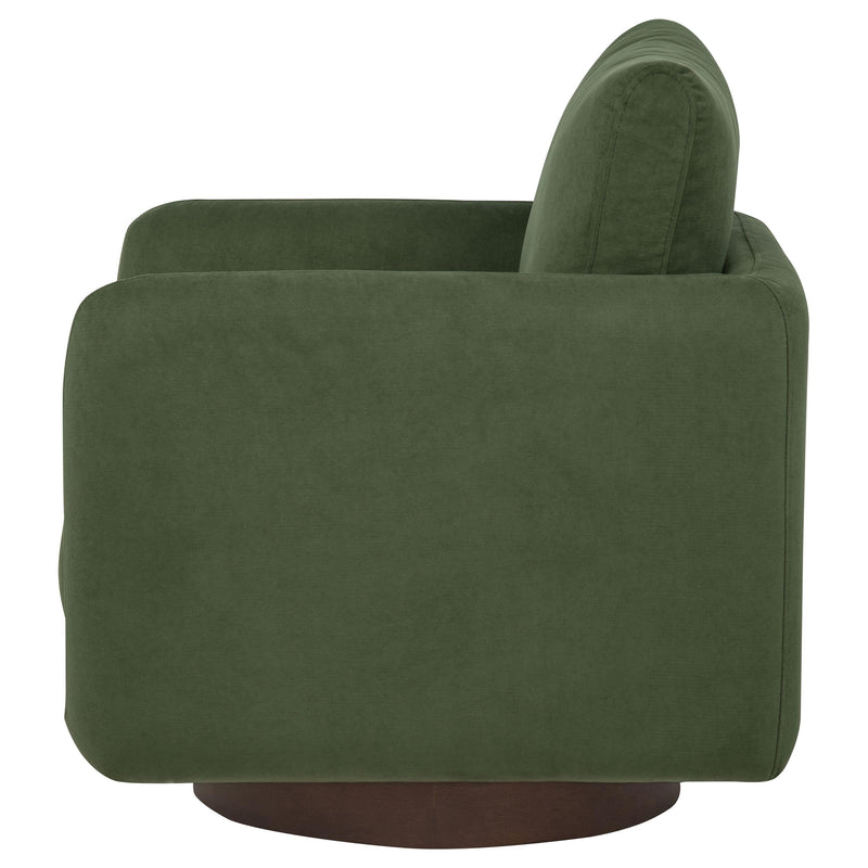 Iris Fabric Upholstered Swivel Accent Chair Matcha - 903257