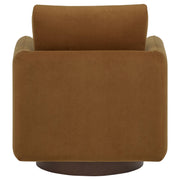 Iris Fabric Upholstered Swivel Accent Chair Rust - 903256