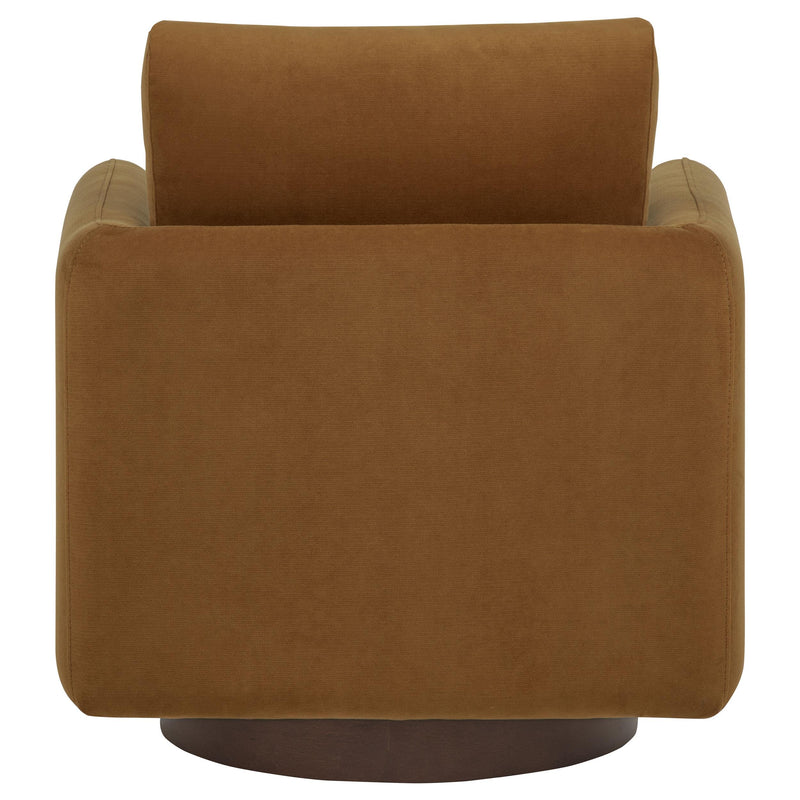 Iris Fabric Upholstered Swivel Accent Chair Rust - 903256