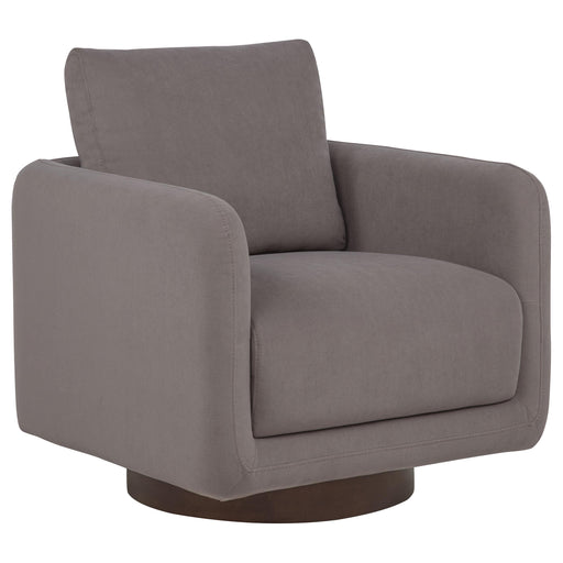 Iris Fabric Upholstered Swivel Accent Chair Stone - 903258