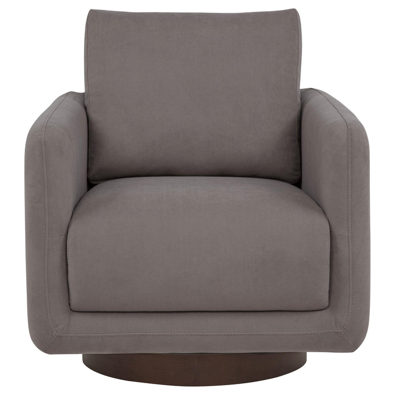 Iris Fabric Upholstered Swivel Accent Chair Stone - 903258