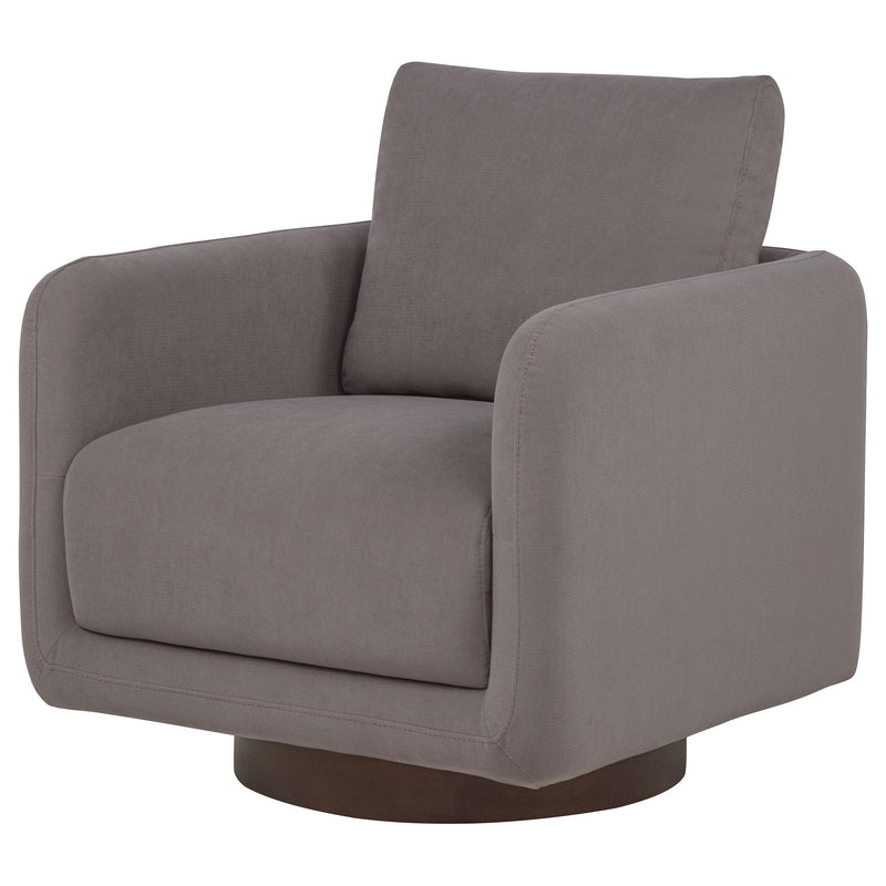 Iris Fabric Upholstered Swivel Accent Chair Stone - 903258