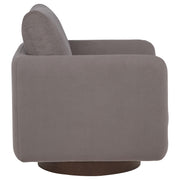 Iris Fabric Upholstered Swivel Accent Chair Stone - 903258