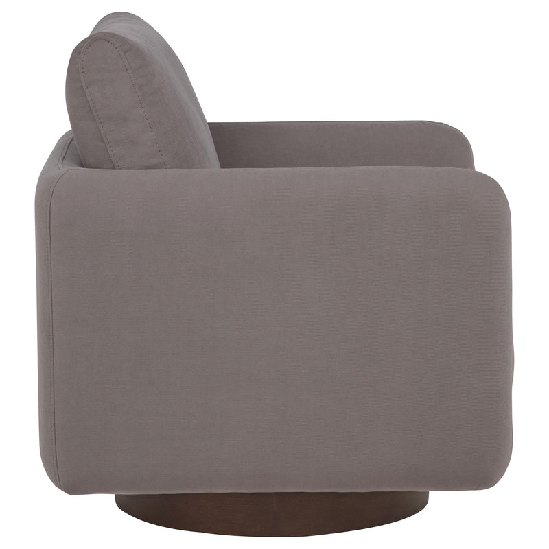 Iris Fabric Upholstered Swivel Accent Chair Stone - 903258