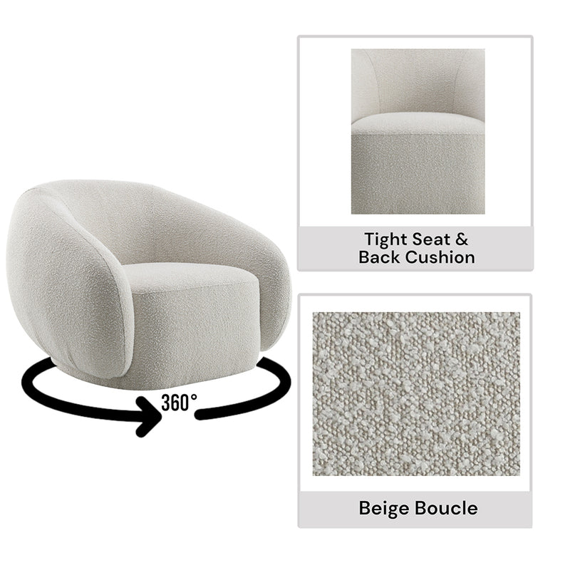 Isabel Chair W/Swivel - LV02543