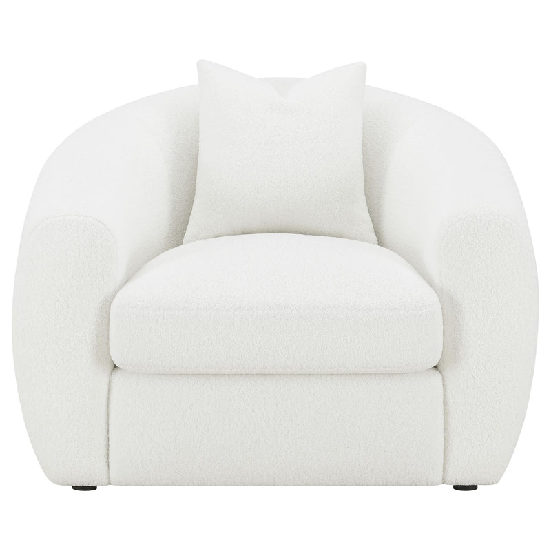 Isabella 3-piece Faux Sheepskin Upholstered Sofa Set Natural - 509871-S3
