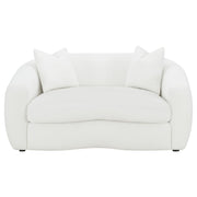 Isabella 3-piece Faux Sheepskin Upholstered Sofa Set Natural - 509871-S3