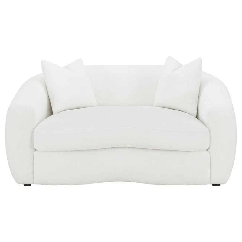 Isabella 3-piece Faux Sheepskin Upholstered Sofa Set Natural - 509871-S3