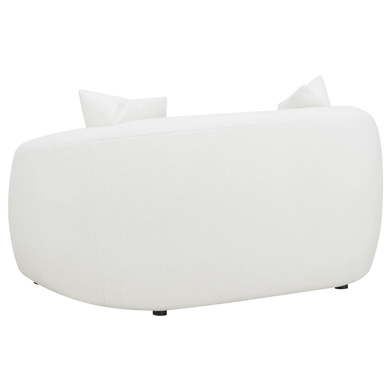 Isabella 3-piece Faux Sheepskin Upholstered Sofa Set Natural - 509871-S3