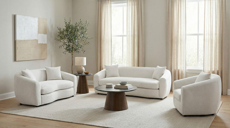 Isabella Fabric Upholstered Accent Chair Sand - 504973