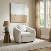 Isabella Fabric Upholstered Accent Chair Sand - 504973