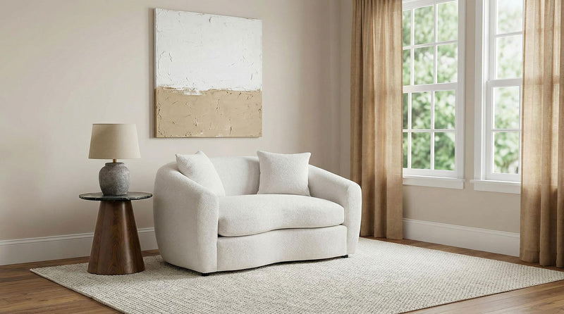 Isabella Fabric Upholstered Loveseat Sand - 504972