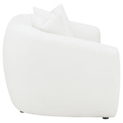 Isabella Faux Sheepskin Upholstered Loveseat Natural - 509872
