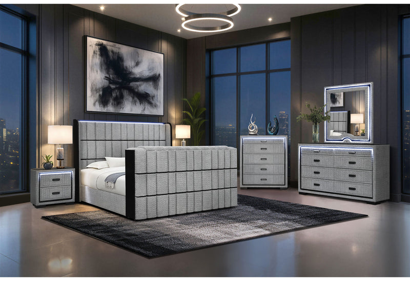 Isabella Grey King Bed Group - ISABELLA-GREY-KBG