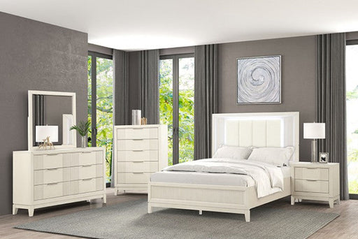 Isadore Antique White Mirror - FM7700WH-M