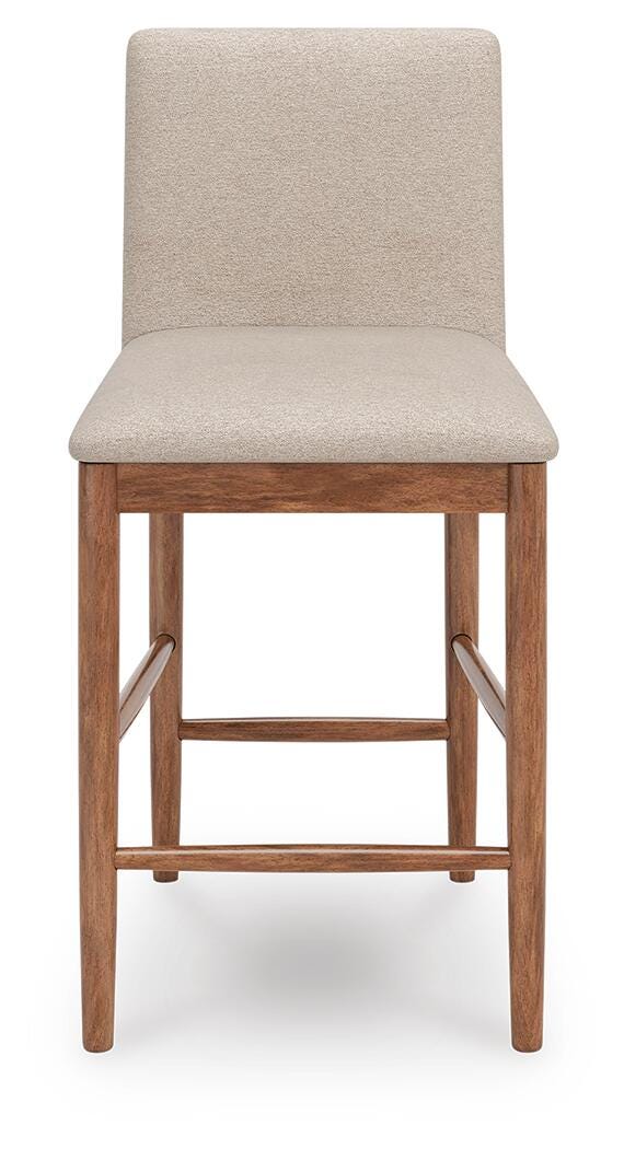 Isanti Light Brown Counter Height Barstool (Set of 2) - D752-124X2