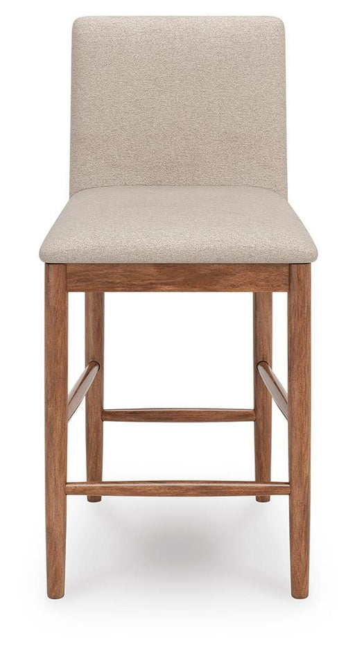 Isanti Light Brown Counter Height Barstool (Set of 2) - D752-124X2