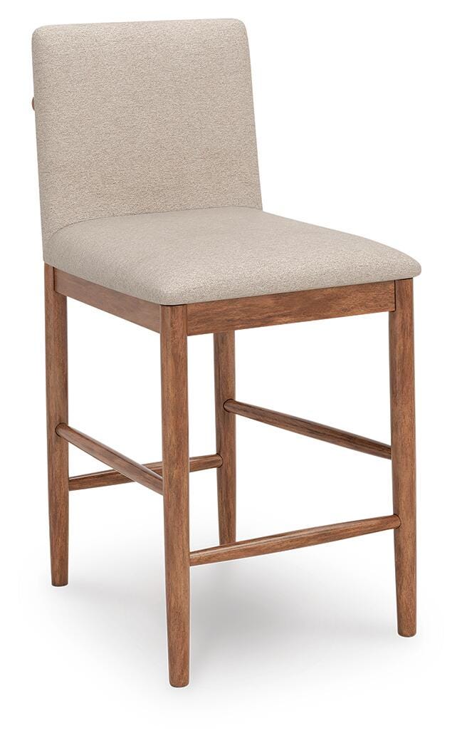 Isanti Light Brown Counter Height Barstool (Set of 2) - D752-124X2