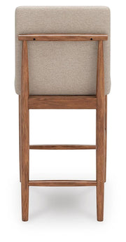 Isanti Light Brown Counter Height Barstool (Set of 2) - D752-124X2