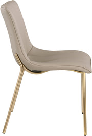 Isla Vegan Leather Upholstered Dining Chair in Taupe, Set of 2 - 529Taupe-C