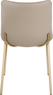 Isla Vegan Leather Upholstered Dining Chair in Taupe, Set of 2 - 529Taupe-C