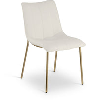 Isla Vegan Leather Upholstered Dining Chair in White, Set of 2 - 529White-C