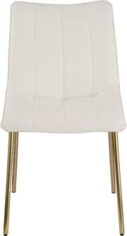 Isla Vegan Leather Upholstered Dining Chair in White, Set of 2 - 529White-C