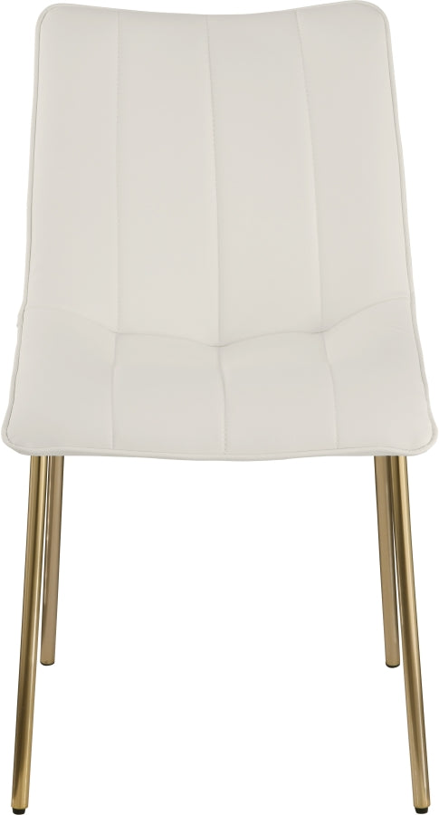 Isla Vegan Leather Upholstered Dining Chair in White, Set of 2 - 529White-C
