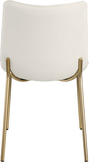 Isla Vegan Leather Upholstered Dining Chair in White, Set of 2 - 529White-C