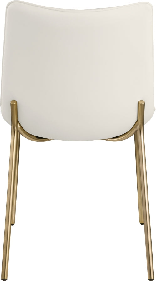 Isla Vegan Leather Upholstered Dining Chair in White, Set of 2 - 529White-C
